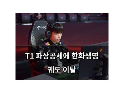T1 파상공세에 한화생명 궤도 이탈