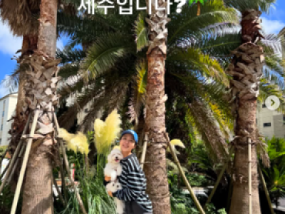 박지윤 바람처럼 육지 다녀오고 친구 집에서 신났다