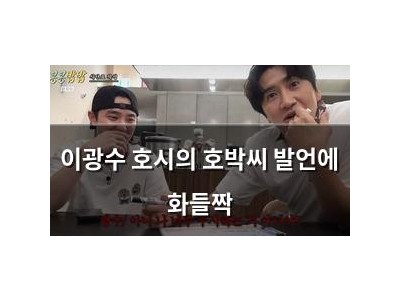 이광수 호시의 호박씨 발언에 화들짝