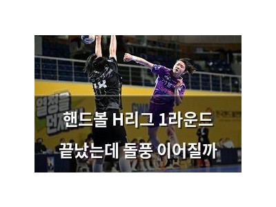 핸드볼 H리그 1라운드 끝났는데 돌풍 이어질까
