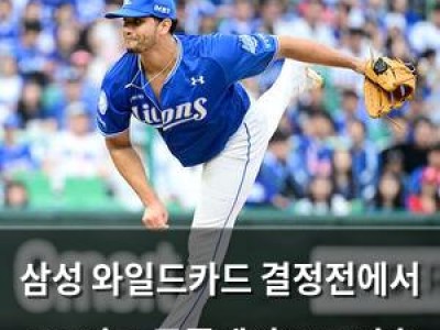 삼성 와일드카드 결정전에서 NC 꺾고 준플레이오프 진출