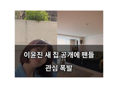 이윤진 새 집 공개에 팬들 관심 폭발